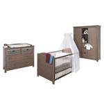 Babyzimmer-Set Jelka (3-teilig) Babybett, Wickelkommode & Kleiderschrank 3-türig