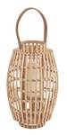 Laternen-Set mit Henkel BAMBOO NIGHTS Beige - Bambus - 30 x 50 x 30 cm