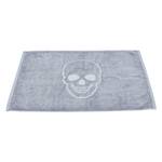 Tapis de bain Skull Style Étoffe de coton - Gris clair