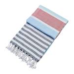 Serviette de bain Zeyne Coton - Gris pigeon