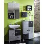 Set mobili da bagno Toronto II (5 pezzi) Color antracite/Grigio pietra