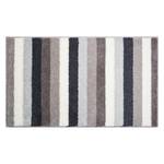 Badmat Badalona geweven stof - Taupe/wit - 70x120cm