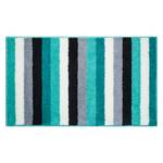 Badmat Badalona geweven stof - Turquoise/wit - 80x140cm