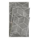 Badmat Flair kunstvezel - Silver White - 60x100cm