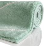 Tapis de bain Flair Fibres synthétiques - Menthe / Blanc - 60 x 100 cm