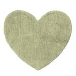Badteppich Herz Baumwollstoff - Hellgrün