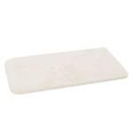 Tapis de bain Manresa I Tissu - Blanc crème - 60 x 100 cm