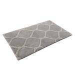 Tapis de bain Oriental Tile Fibres synthétiques - Blanc / Gris - 60 x 100 cm