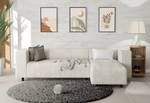 Ecksofa mit Ottomane Mette Beige - Armlehne beidseitig montierbar - Ecke davorstehend rechts