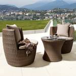 Balkon-Set Rattanesco Puca (3-teilig) Polyrattan - Braun