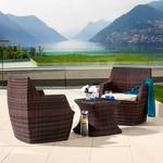 Balkonset Paradise Lounge (3-delig) polyrotan - bruin
