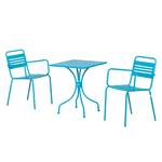 Set mobili da balcone Jovy (3 pezzi) Acciaio - Turchese