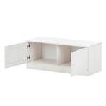 Banc Amata Pin massif - Blanc