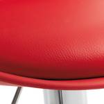 Tabouret de bar Batya (lot 2) kunststof/kunstleer - Rouge