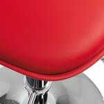 Tabouret de bar Batya (lot 2) kunststof/kunstleer - Rouge