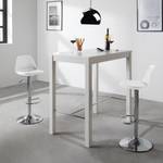 Chaises de bar Batya (lot de 2) Matière synthétique / Acier inoxydable - Blanc