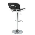 Tabouret de bar Coulter (lot 2) Imitation cuir - Noir / Blanc