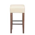 Barhocker Delia Akazie massiv / Kunstleder - Beige