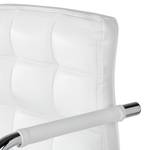 Chaise de bar Fitzgerald Imitation cuir - Blanc / Chrome - 1 chaise