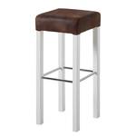 Tabouret de bar Hartley Marron vintage / Blanc