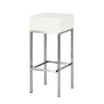 Tabouret de bar Mijas Imitation cuir - Blanc