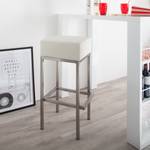 Tabouret de bar Mijas Imitation cuir - Blanc