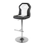 Tabouret de bar Penga Cuir synthétique - Noir / Blanc