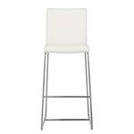 Tabouret de bar Rumba Imitation cuir - Blanc