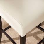 Barhocker Sten Buche massiv/ Kunstleder Beige