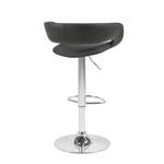 Tabourets de bar Sumaika (lot de 2) Tissu - Anthracite