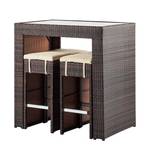 Barset Paradise Lounge (5-delige set) bruin polyrotan