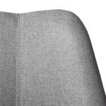 Sedia da bar Aledas II tessuto / legno massello di fico di caucciù - Tessuto Cors: granito - Set da 2
