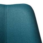 Chaises de bar Aledas II Tissu / Caoutchouc massif - Bleu pétrole - Lot de 2