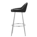 Chaise de bar Alvida Imitation cuir - Noir