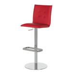 Sedia da bar Anora (altezza regolabile) Similpelle - Rosso