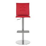 Sedia da bar Anora (altezza regolabile) Similpelle - Rosso