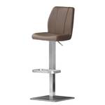 Tabouret de bar Cambell Cappuccino - Angulaire - Cuir synthétique