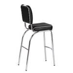 Chaises de bar Elvis (lot de 2) 108.5 - Noir / Blanc