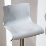 Barstuhl Falkland Kunststoff / Metall - Weiß - Chrom glänzend - Einzelstuhl