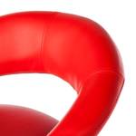 Chaise de bar Hemingway- Imitation cuir Rouge