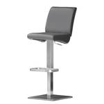 Tabouret de bar Hoover Gris - Angulaire - Cuir synthétique