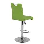 Chaises de bar Malte (lot de 2) Cuir synthétique - Vert pomme