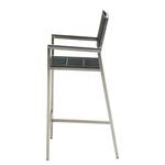 Chaises de bar Saigon (lot de 2) Textilène / Acier inoxydable - Noir