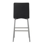 Chaises de bar Wida (lot de 2) Imitation cuir - Noir