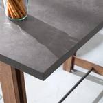 Table haute Beton Acacia partiellement massif / Imitation béton - Gris - Gris