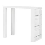 Table de bar Freda Blanc brillant