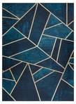 Tapis Lavable Andre 1173 Mosaïqu Bleu - Textile - 80 x 1 x 150 cm