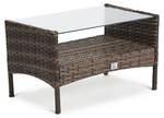 Rattan Sitzgruppe BROOKLYN Braun - Kunststoff - Polyrattan - 130 x 82 x 58 cm