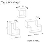 Wei脽 Wandregal Tetris