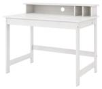 Bureau Hirsa Blanc - Bois massif - 110 x 76 x 69 cm